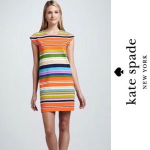 Kate Spade | Nico Striped Cap Sleeve Dress